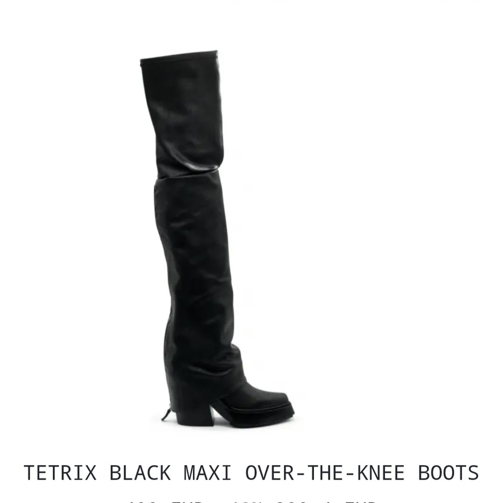 Black Maxi Over-the-Knee Boots